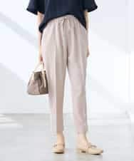 K3LGD14049 a.v.v Elmi(アー・ヴェ・ヴェ) 【低身長サイズ/接触冷感/速乾/UVカット/イージーケア】イージーテーパードパンツ グリーン