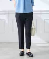 K3LGD14049 a.v.v Elmi(アー・ヴェ・ヴェ) 【低身長サイズ/接触冷感/速乾/UVカット/イージーケア】イージーテーパードパンツ グリーン