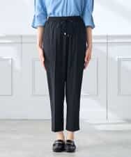 K3LGD14049 a.v.v Elmi(アー・ヴェ・ヴェ) 【低身長サイズ/接触冷感/速乾/UVカット/イージーケア】イージーテーパードパンツ グリーン