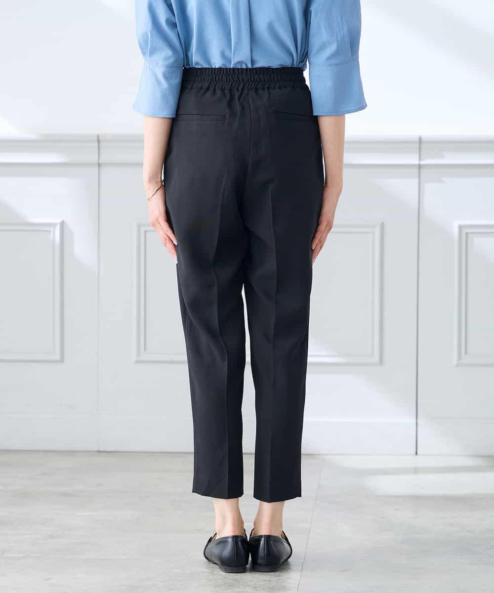 K3LGD14049 a.v.v Elmi(アー・ヴェ・ヴェ) 【低身長サイズ/接触冷感/速乾/UVカット/イージーケア】イージーテーパードパンツ グリーン