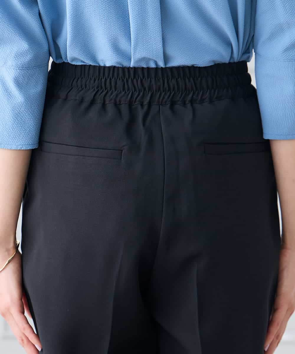 K3LGD14049 a.v.v Elmi(アー・ヴェ・ヴェ) 【低身長サイズ/接触冷感/速乾/UVカット/イージーケア】イージーテーパードパンツ グリーン