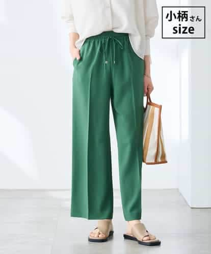 K3LGD15049 a.v.v Elmi 【低身長サイズ/接触冷感/速乾/UVカット/イージーケア】イージーワイドパンツ