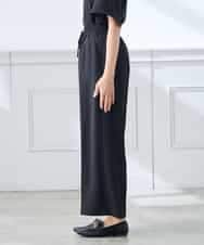 K3LGD15049 a.v.v Elmi(アー・ヴェ・ヴェ) 【低身長サイズ/接触冷感/速乾/UVカット/イージーケア】イージーワイドパンツ グリーン