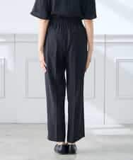 K3LGD15049 a.v.v Elmi(アー・ヴェ・ヴェ) 【低身長サイズ/接触冷感/速乾/UVカット/イージーケア】イージーワイドパンツ グリーン