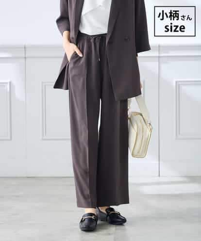 K3LGD15049 a.v.v Elmi 【低身長サイズ/接触冷感/速乾/UVカット/イージーケア】イージーワイドパンツ