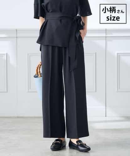 K3LGD15049 a.v.v Elmi 【低身長サイズ/接触冷感/速乾/UVカット/イージーケア】イージーワイドパンツ