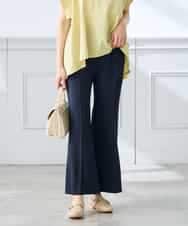 K3LGD16049 a.v.v Elmi(アー・ヴェ・ヴェ) 【低身長サイズ/接触冷感/速乾/UVカット/イージーケア】スッキリ見えストレートパンツ ピンク