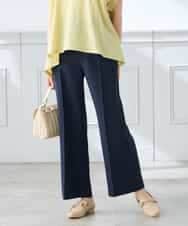 K3LGD16049 a.v.v Elmi(アー・ヴェ・ヴェ) 【低身長サイズ/接触冷感/速乾/UVカット/イージーケア】スッキリ見えストレートパンツ ピンク