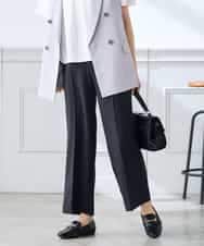 K3LGD16049 a.v.v Elmi(アー・ヴェ・ヴェ) 【低身長サイズ/接触冷感/速乾/UVカット/イージーケア】スッキリ見えストレートパンツ ピンク