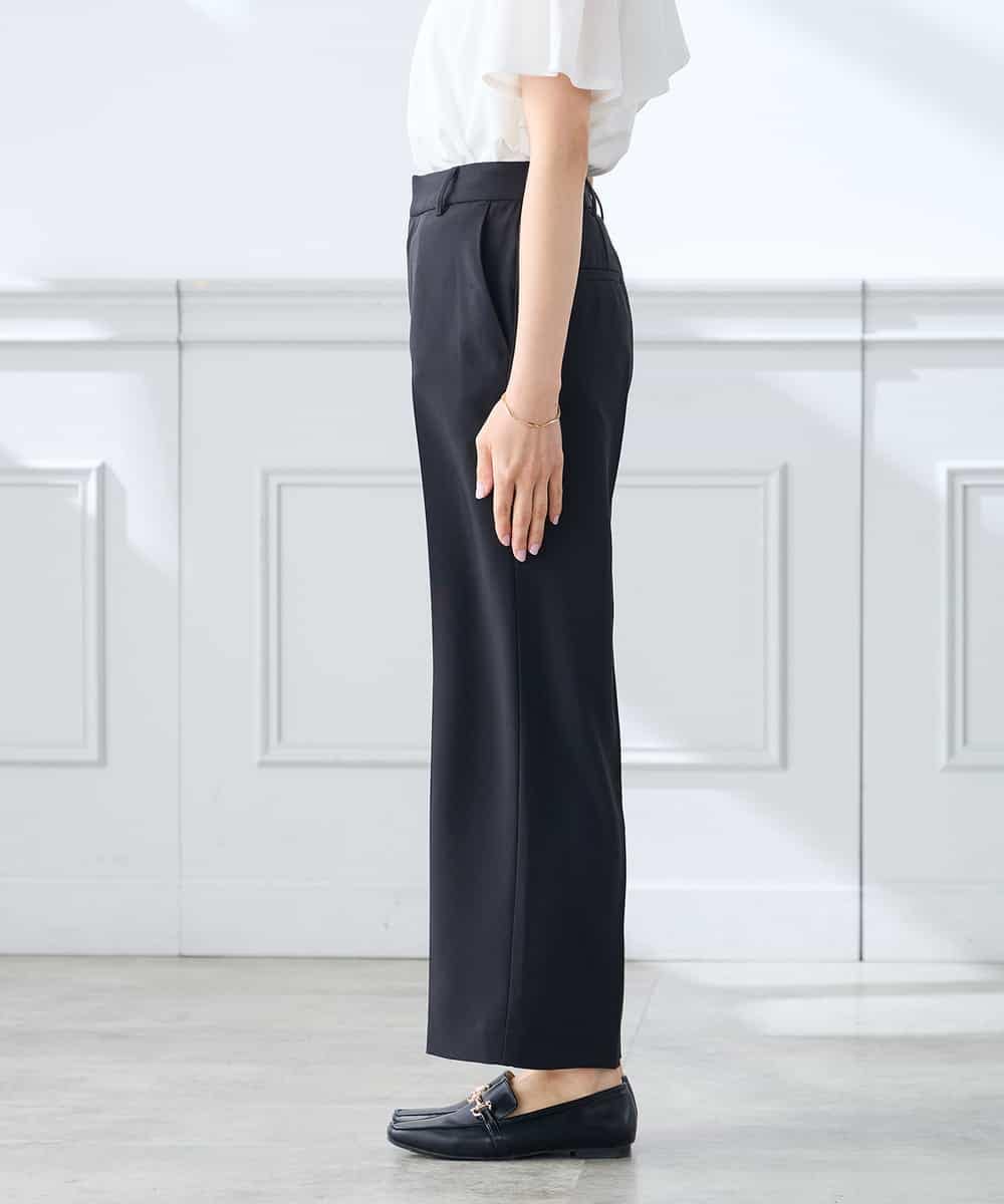 K3LGD16049 a.v.v Elmi(アー・ヴェ・ヴェ) 【低身長サイズ/接触冷感/速乾/UVカット/イージーケア】スッキリ見えストレートパンツ ピンク