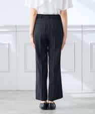 K3LGD16049 a.v.v Elmi(アー・ヴェ・ヴェ) 【低身長サイズ/接触冷感/速乾/UVカット/イージーケア】スッキリ見えストレートパンツ ピンク