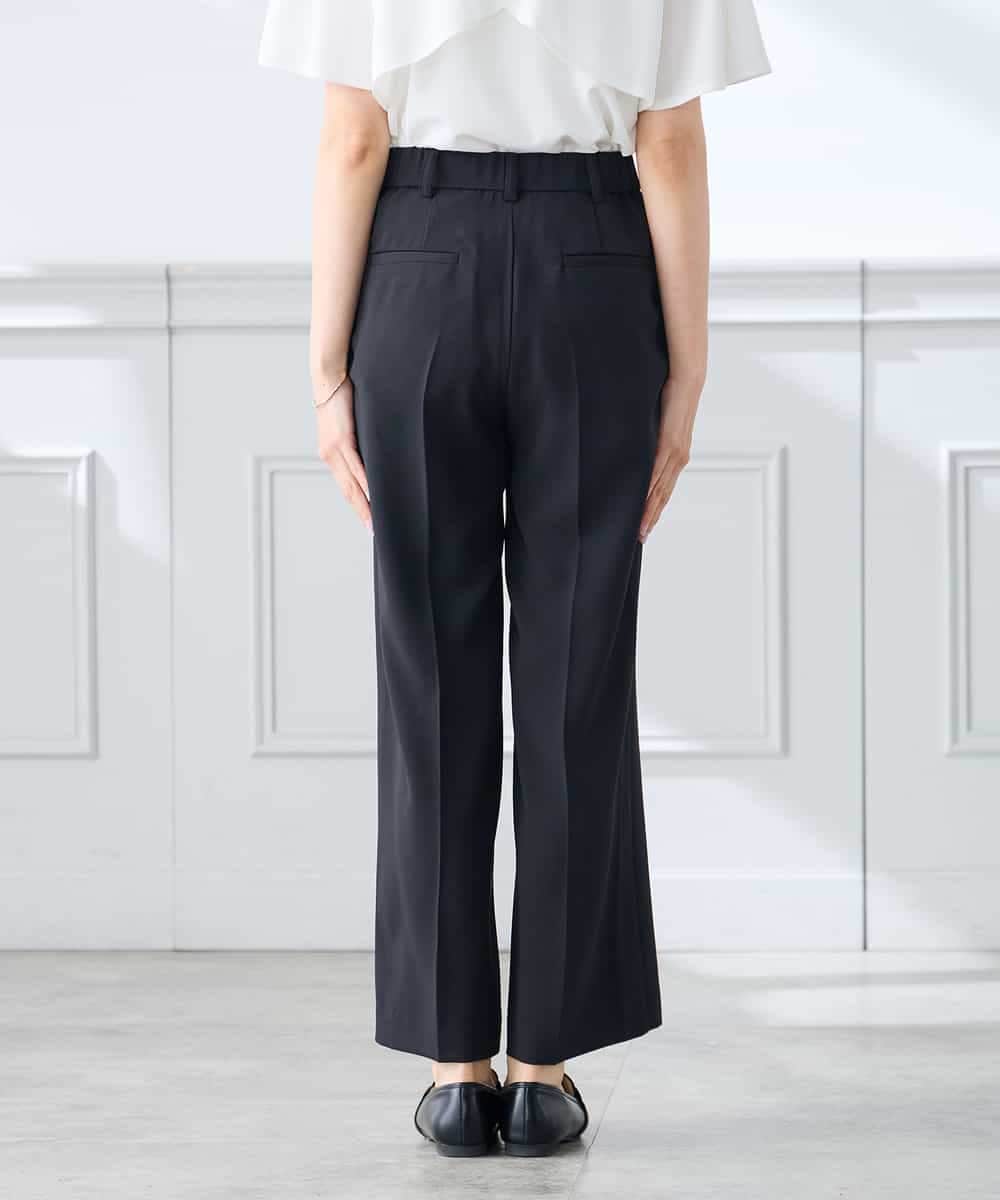 K3LGD16049 a.v.v Elmi(アー・ヴェ・ヴェ) 【低身長サイズ/接触冷感/速乾/UVカット/イージーケア】スッキリ見えストレートパンツ ピンク