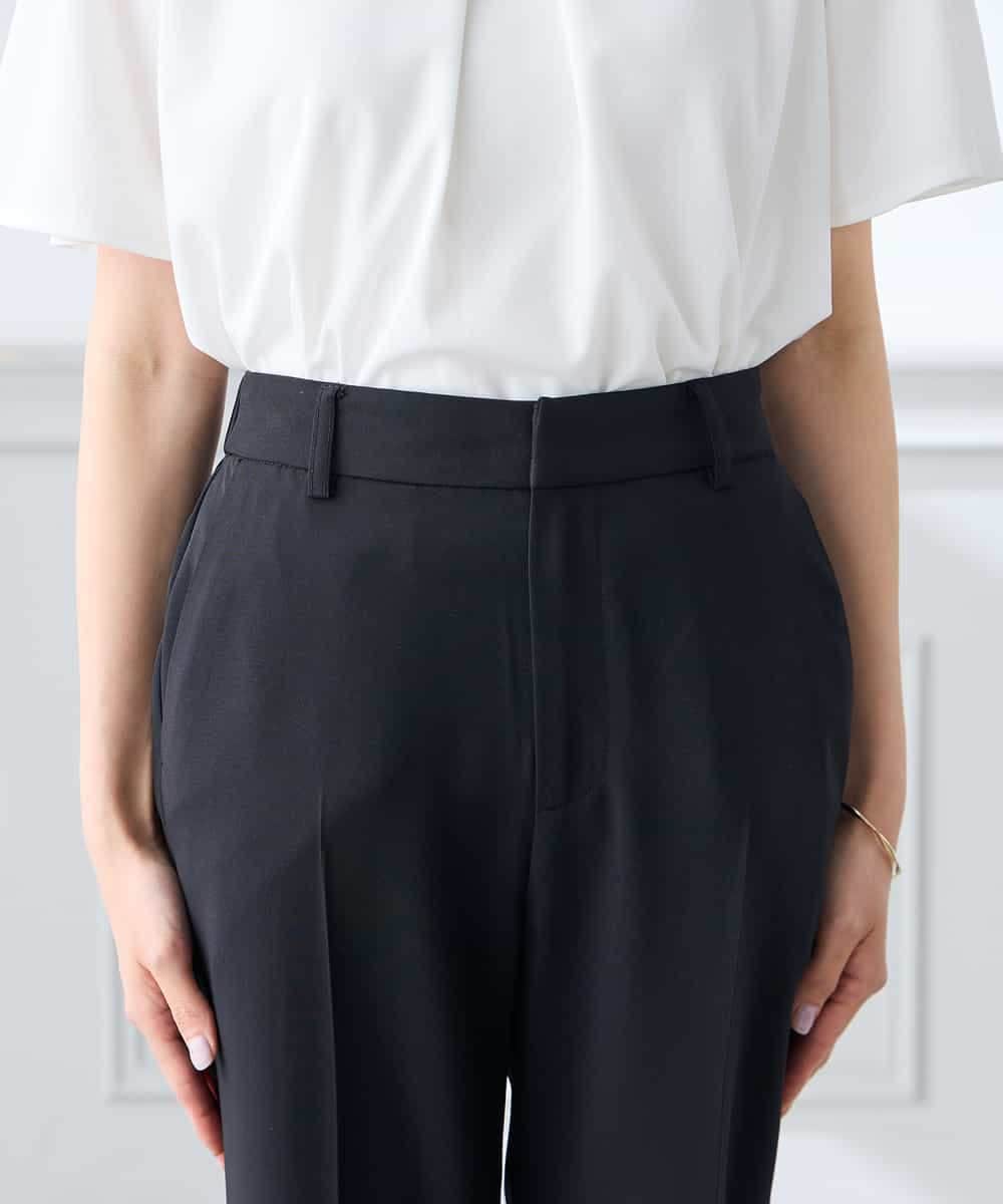 K3LGD16049 a.v.v Elmi(アー・ヴェ・ヴェ) 【低身長サイズ/接触冷感/速乾/UVカット/イージーケア】スッキリ見えストレートパンツ ピンク