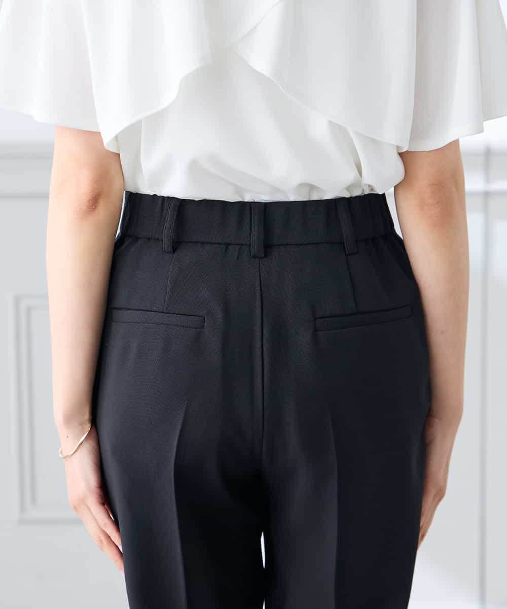 K3LGD16049 a.v.v Elmi(アー・ヴェ・ヴェ) 【低身長サイズ/接触冷感/速乾/UVカット/イージーケア】スッキリ見えストレートパンツ ピンク