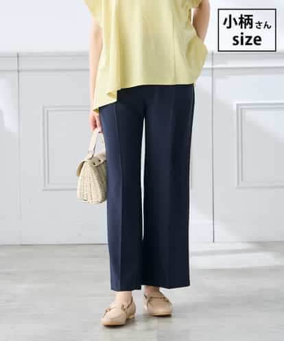 K3LGD16049 a.v.v Elmi 【低身長サイズ/接触冷感/速乾/UVカット/イージーケア】スッキリ見えストレートパンツ