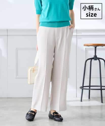 K3LGD16049  【低身長サイズ/接触冷感/速乾/UVカット/イージーケア】スッキリ見えストレートパンツ
