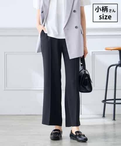 K3LGD16049 a.v.v Elmi 【低身長サイズ/接触冷感/速乾/UVカット/イージーケア】スッキリ見えストレートパンツ