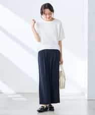 K3LGD17049 a.v.v Elmi(アー・ヴェ・ヴェ) 【低身長サイズ/接触冷感/速乾/UVカット/イージーケア】スッキリ見えワイドパンツ ピンク