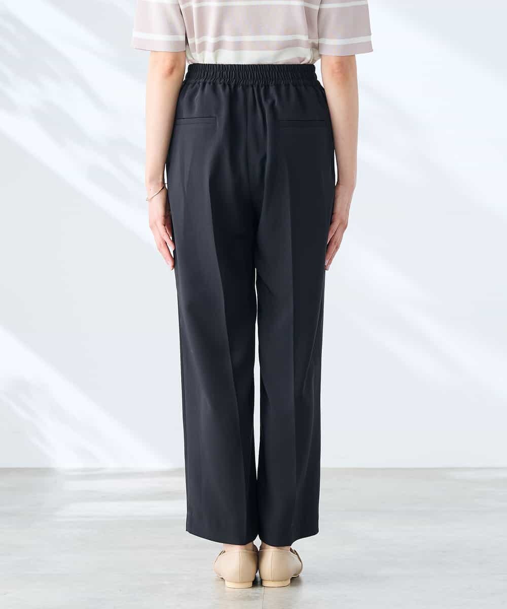 K3LGD17049 a.v.v Elmi(アー・ヴェ・ヴェ) 【低身長サイズ/接触冷感/速乾/UVカット/イージーケア】スッキリ見えワイドパンツ ピンク