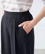 K3LGD17049 a.v.v Elmi(アー・ヴェ・ヴェ) 【低身長サイズ/接触冷感/速乾/UVカット/イージーケア】スッキリ見えワイドパンツ ピンク