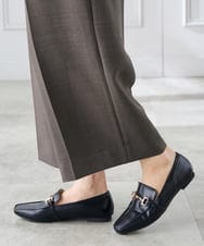 K3LGD19059 a.v.v Elmi(アー・ヴェ・ヴェ) 【低身長サイズ/接触冷感/UVカット】リネンライククロップドパンツ【セットアップ対応/アンチピリング】 ネイビー