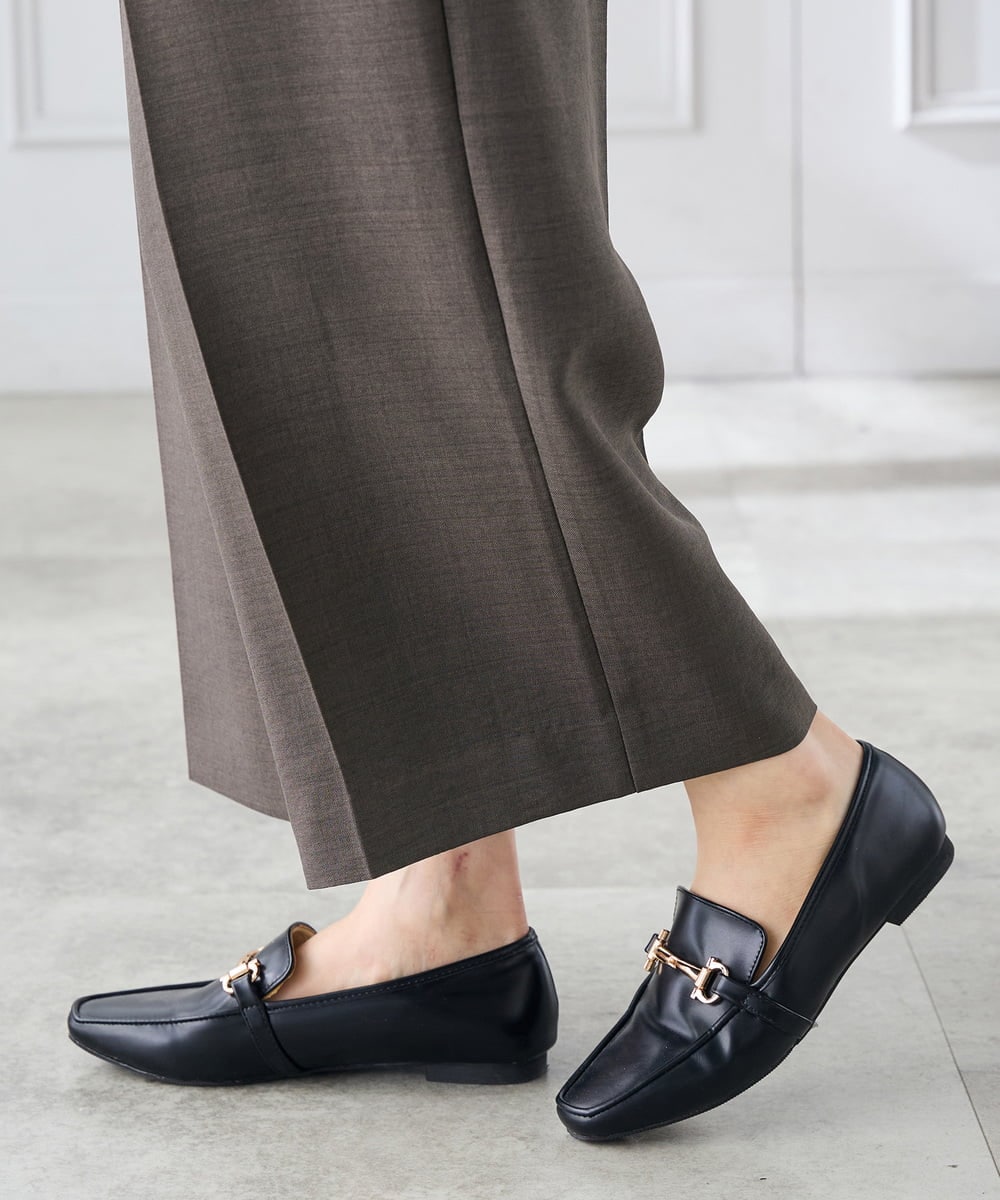 K3LGD19059 a.v.v Elmi(アー・ヴェ・ヴェ) 【低身長サイズ/接触冷感/UVカット】リネンライククロップドパンツ【セットアップ対応/アンチピリング】 ネイビー