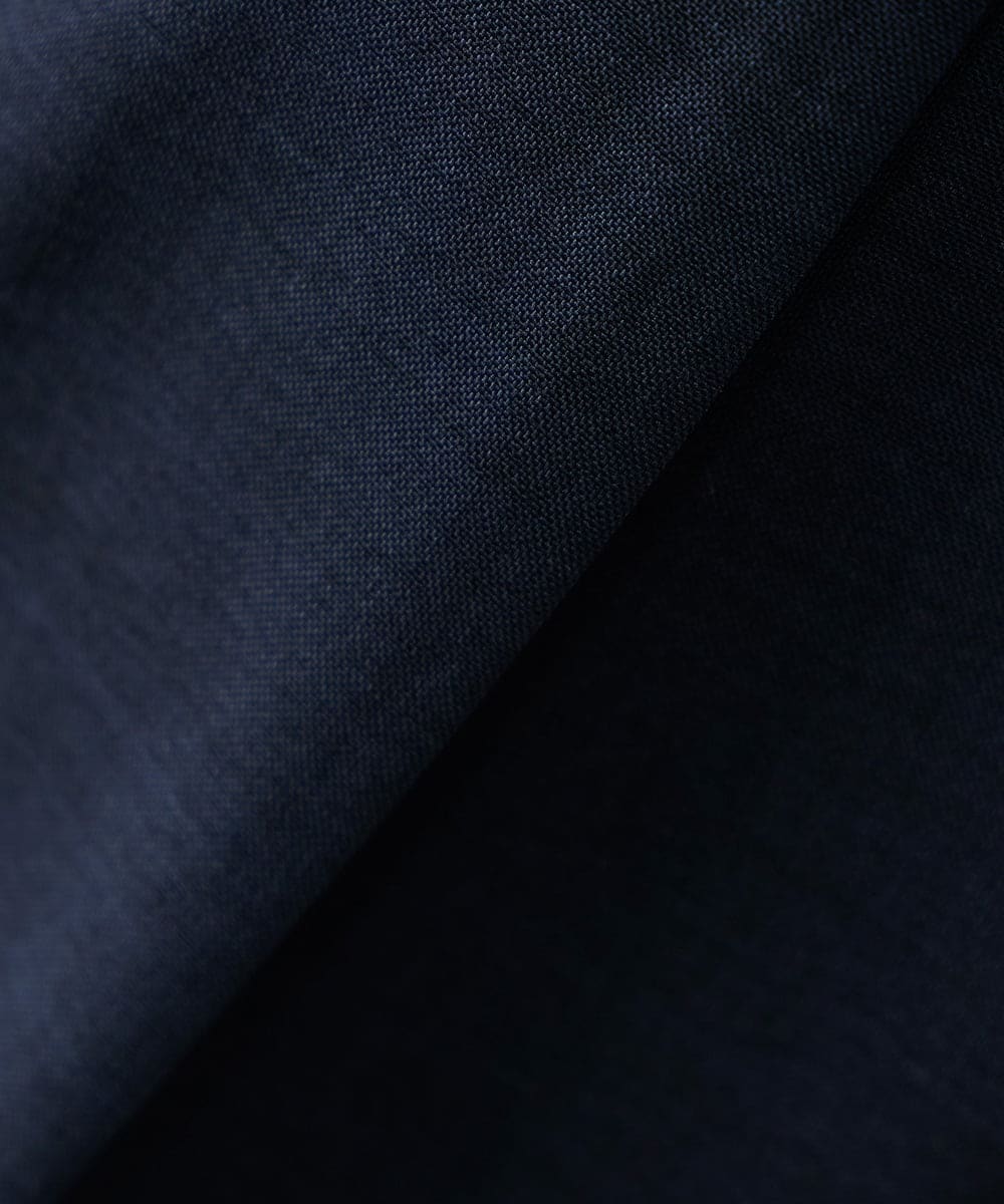 K3LGD19059 a.v.v Elmi(アー・ヴェ・ヴェ) 【低身長サイズ/接触冷感/UVカット】リネンライククロップドパンツ【セットアップ対応/アンチピリング】 ネイビー