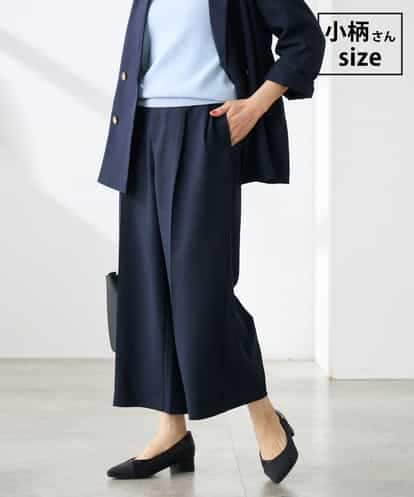 K3LGD19059 a.v.v Elmi 【低身長サイズ/接触冷感/UVカット】リネンライククロップドパンツ【セットアップ対応/アンチピリング】