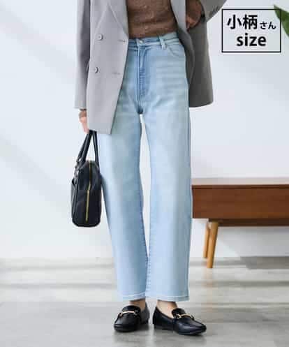 K3LHD08059 a.v.v Elmi 【低身長サイズ】サマーストレッチデニムストレートパンツ