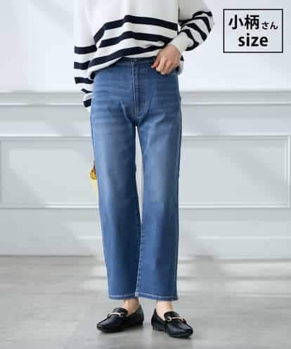K3LHD08059 a.v.v Elmi 【低身長サイズ】サマーストレッチデニムストレートパンツ