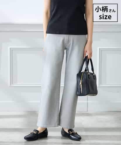 K3LHD08059 a.v.v Elmi 【低身長サイズ】サマーストレッチデニムストレートパンツ