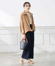 K3LHD10059 a.v.v Elmi(アー・ヴェ・ヴェ) 【低身長サイズ】サマーデニムワイドパンツ ブルー