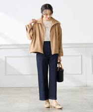 K3LHD10059 a.v.v Elmi(アー・ヴェ・ヴェ) 【低身長サイズ】サマーデニムワイドパンツ ブルー