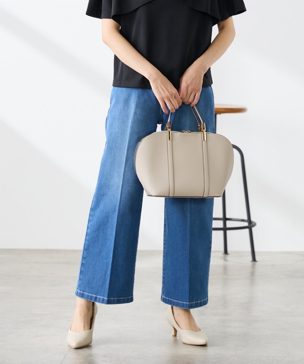 K3LHD10059 a.v.v Elmi(アー・ヴェ・ヴェ) 【低身長サイズ】サマーデニムワイドパンツ ブルー