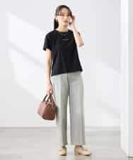 K3LHD10059 a.v.v Elmi(アー・ヴェ・ヴェ) 【低身長サイズ】サマーデニムワイドパンツ ブルー