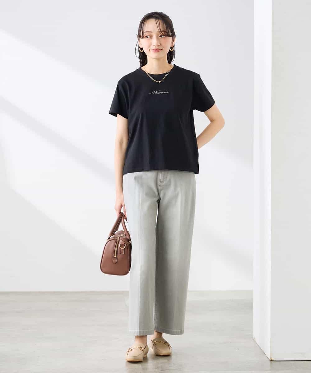 K3LHD10059 a.v.v Elmi(アー・ヴェ・ヴェ) 【低身長サイズ】サマーデニムワイドパンツ ブルー