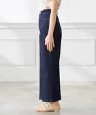 K3LHD10059 a.v.v Elmi(アー・ヴェ・ヴェ) 【低身長サイズ】サマーデニムワイドパンツ ブルー