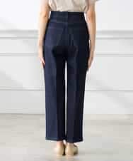 K3LHD10059 a.v.v Elmi(アー・ヴェ・ヴェ) 【低身長サイズ】サマーデニムワイドパンツ ブルー