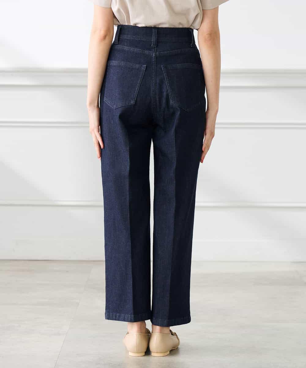 K3LHD10059 a.v.v Elmi(アー・ヴェ・ヴェ) 【低身長サイズ】サマーデニムワイドパンツ ブルー