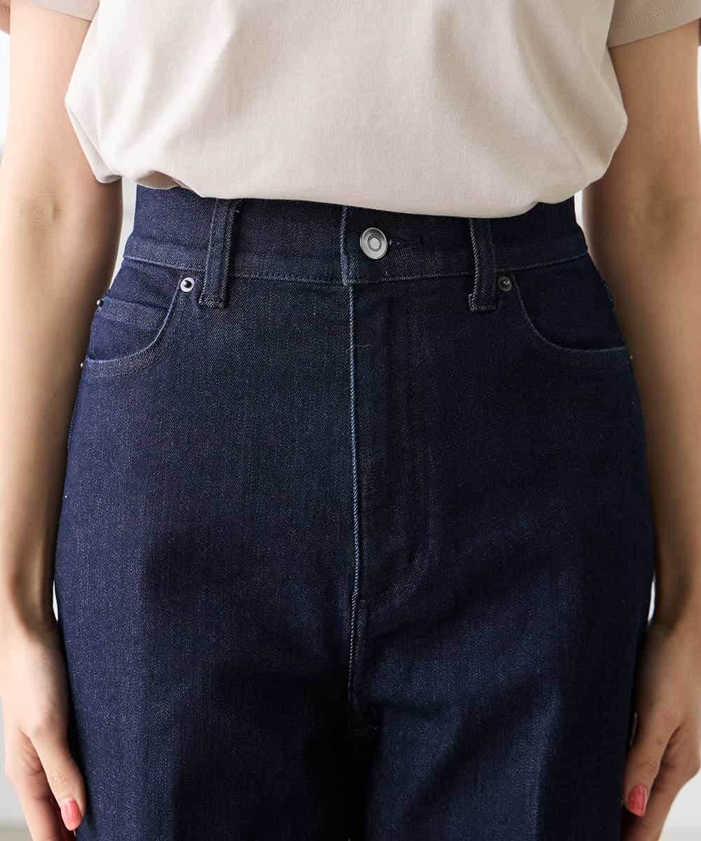 K3LHD10059 a.v.v Elmi(アー・ヴェ・ヴェ) 【低身長サイズ】サマーデニムワイドパンツ ブルー