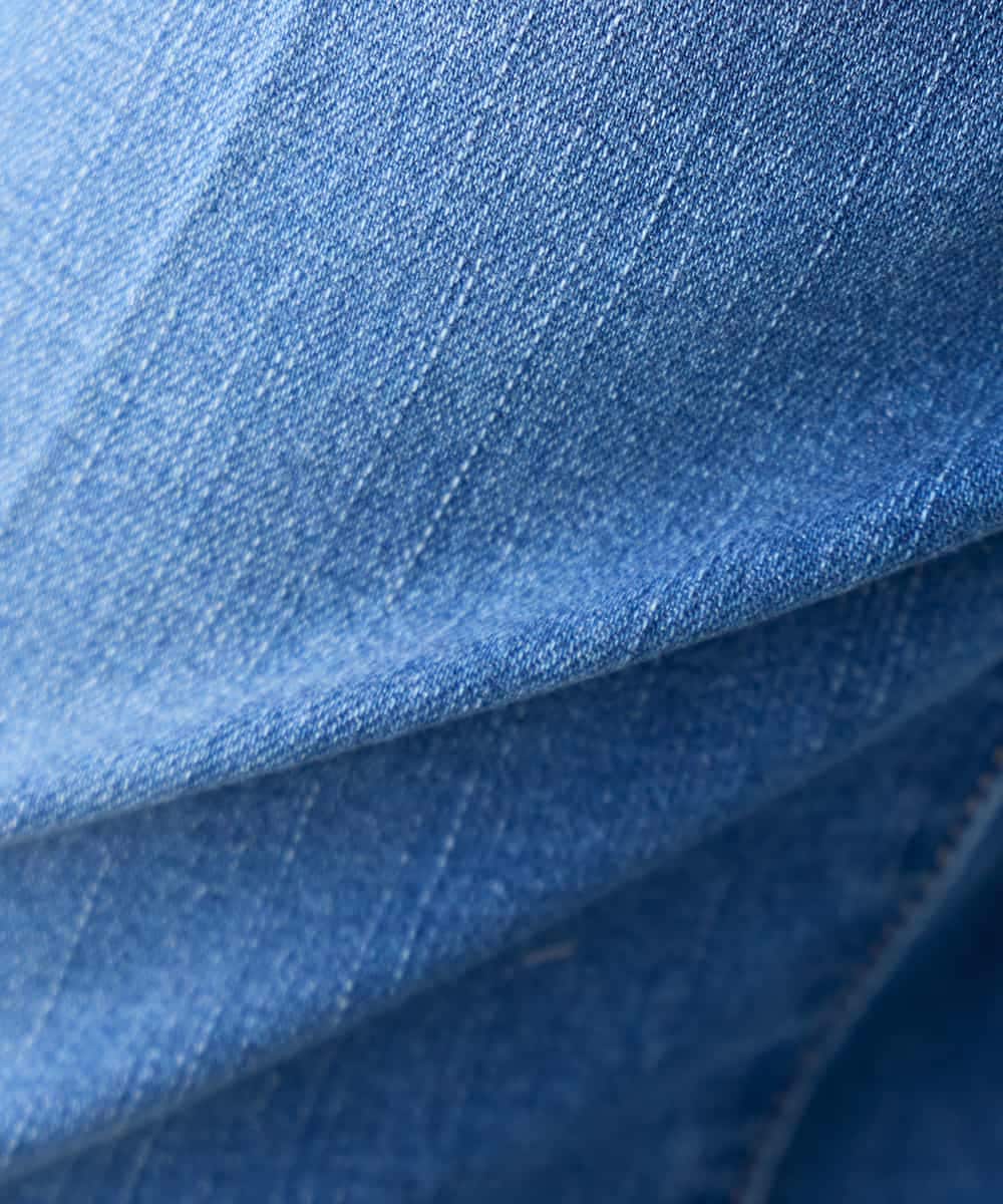 K3LHD10059 a.v.v Elmi(アー・ヴェ・ヴェ) 【低身長サイズ】サマーデニムワイドパンツ ブルー