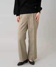 K3LKA20049 a.v.v Elmi(アー・ヴェ・ヴェ) 【低身長サイズ】ツイード調ストレートパンツ【マシンウォッシャブル】 グレー