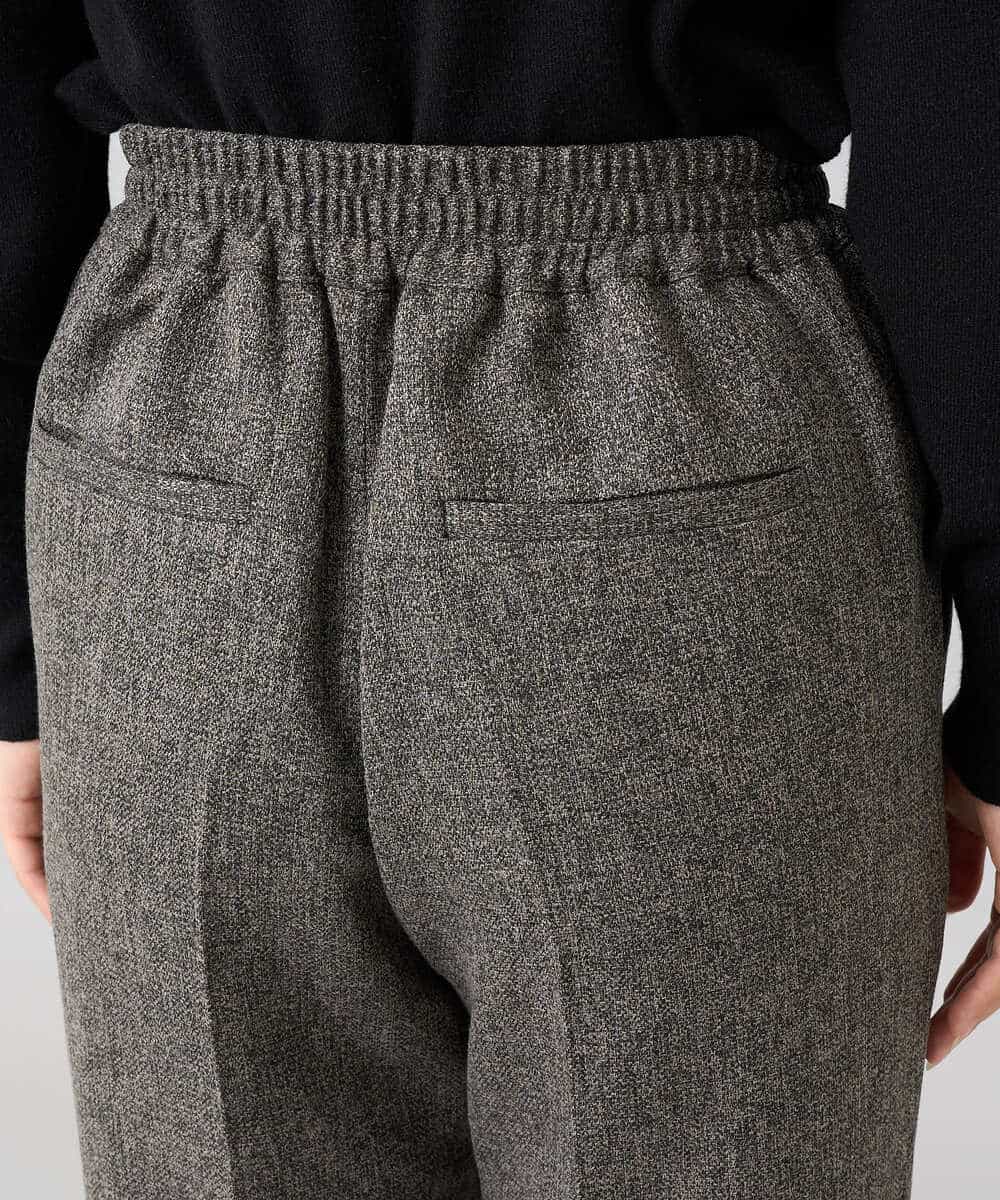 K3LKA20049 a.v.v Elmi(アー・ヴェ・ヴェ) 【低身長サイズ】ツイード調ストレートパンツ【マシンウォッシャブル】 グレー