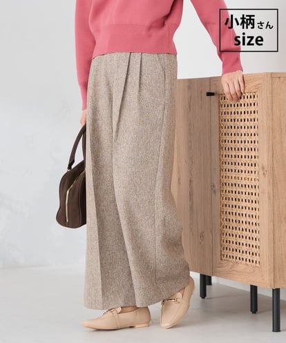 K3LKA25059 a.v.v Elmi 【低身長サイズ】ツイード調ワイドパンツ