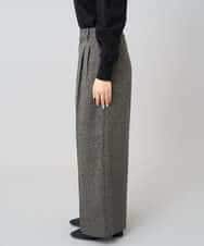 K3LKA25059 a.v.v Elmi(アー・ヴェ・ヴェ) 【低身長サイズ】ツイード調ワイドパンツ グレー