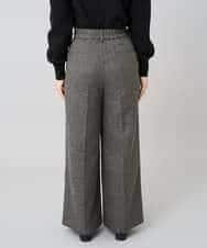 K3LKA25059 a.v.v Elmi(アー・ヴェ・ヴェ) 【低身長サイズ】ツイード調ワイドパンツ グレー