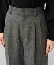 K3LKA25059 a.v.v Elmi(アー・ヴェ・ヴェ) 【低身長サイズ】ツイード調ワイドパンツ グレー