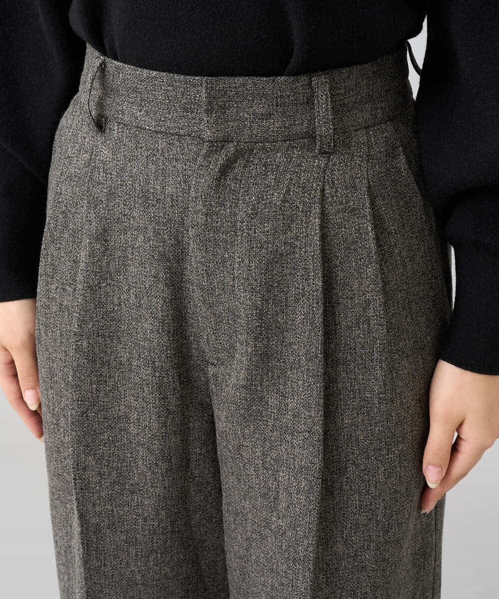 K3LKA25059 a.v.v Elmi(アー・ヴェ・ヴェ) 【低身長サイズ】ツイード調ワイドパンツ グレー