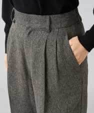 K3LKA25059 a.v.v Elmi(アー・ヴェ・ヴェ) 【低身長サイズ】ツイード調ワイドパンツ グレー