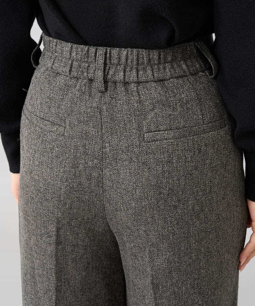 K3LKA25059 a.v.v Elmi(アー・ヴェ・ヴェ) 【低身長サイズ】ツイード調ワイドパンツ グレー